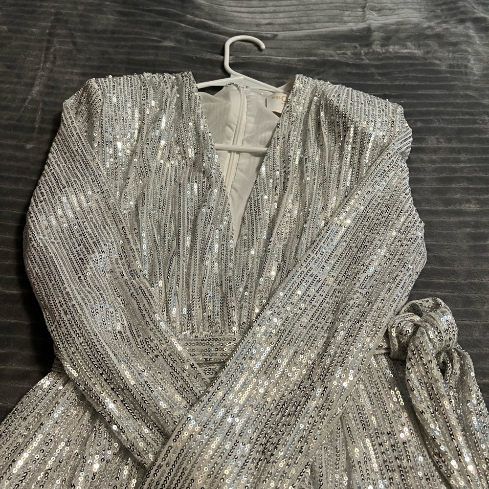 Silver Sequin jumpsuit